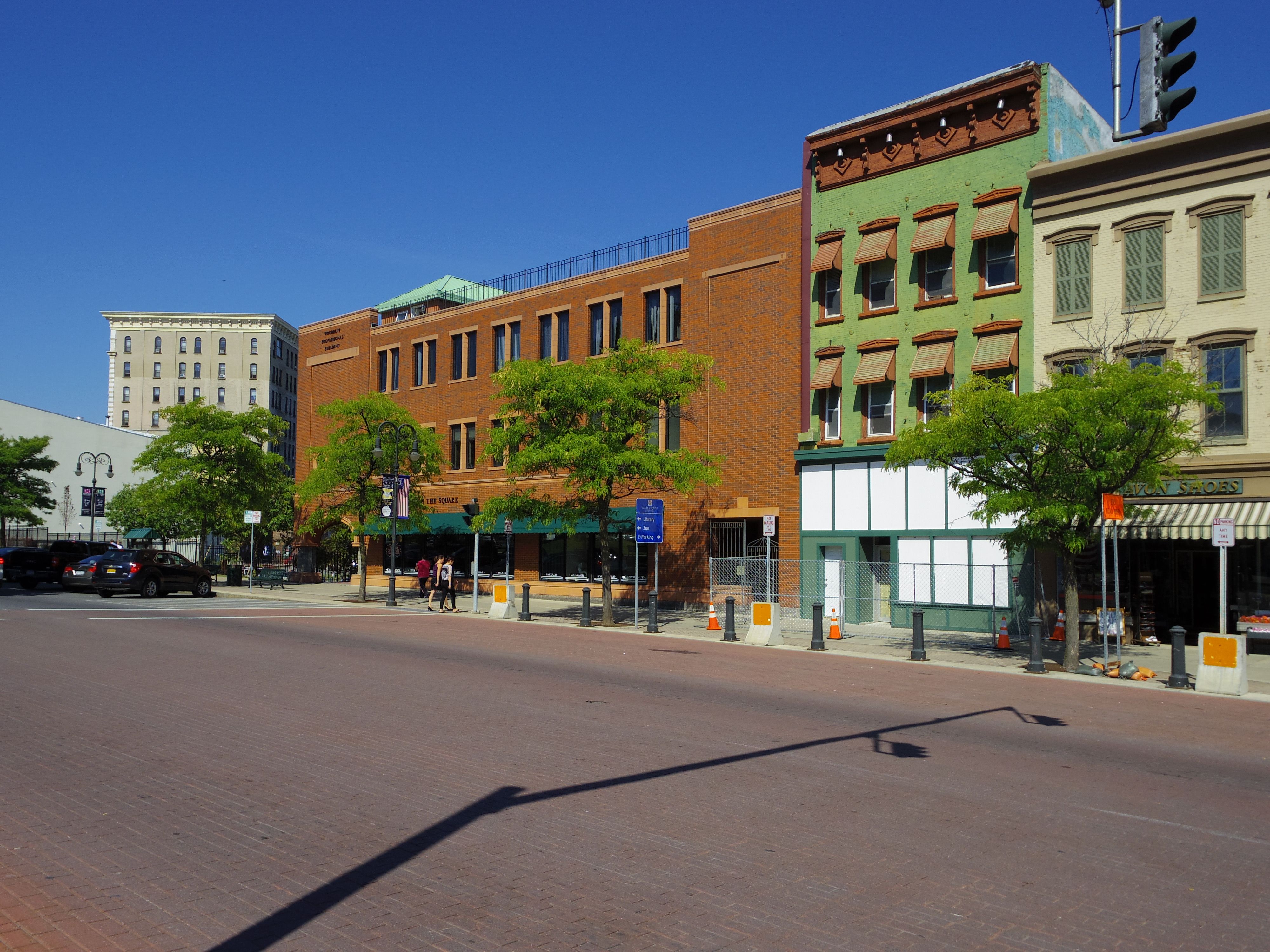 A photograph of the Public Square in Watertown New York